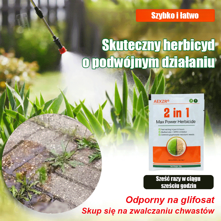 Dwuskładnikowy silny środek chwastobójczy.