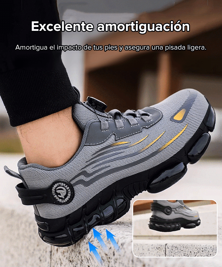 Zapatos de seguridad resistentes al desgaste y a las perforaciones.