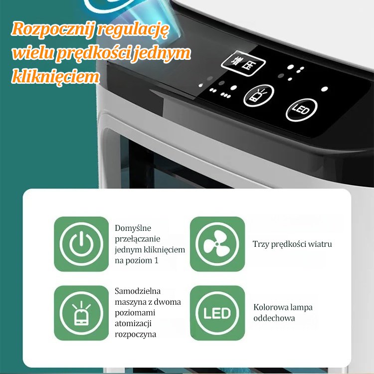 atomizowany wentylator chłodzący   