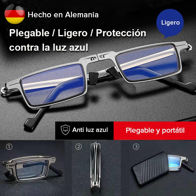 Gafas de lectura plegables ligeras con protección contra la luz azul