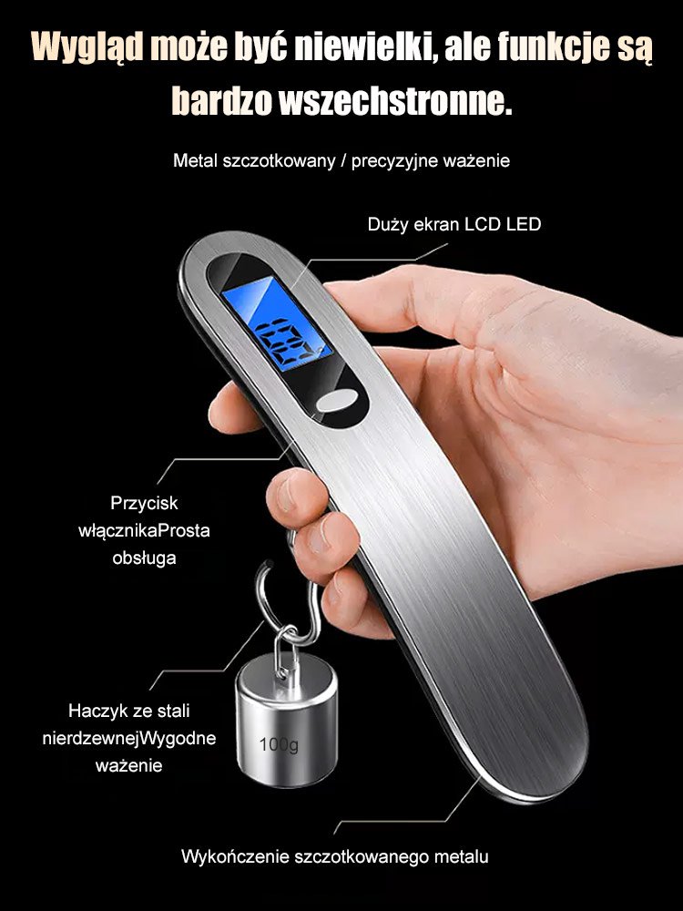 Podróż niezbędnik przenośna elektroniczna waga bagażowa ze stali nierdzewnej