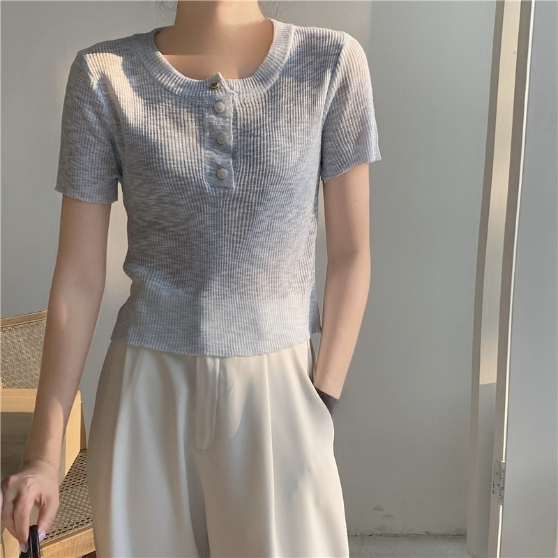 여성 봄, 여름 리넨 스웨터