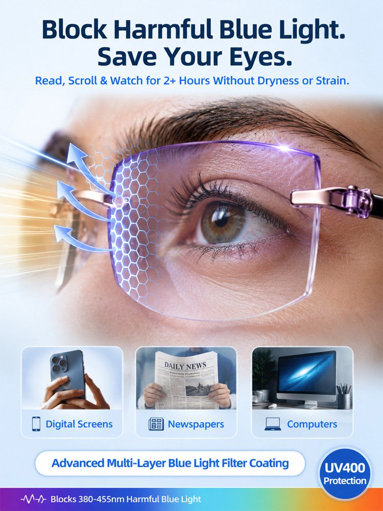 No eye exam needed, lifelong use, America's first smart zoom tech restores your 20‑year‑old vision !