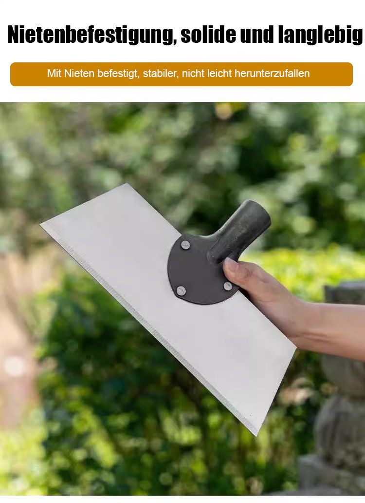 Detailansicht Manganstahl Reinigungsschaufel