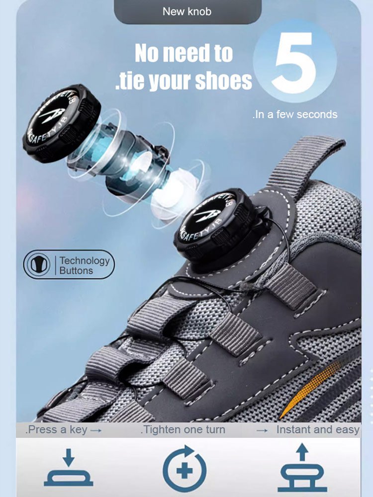 Anti-smash Anti-puncture Knob Labor Protection Shoes