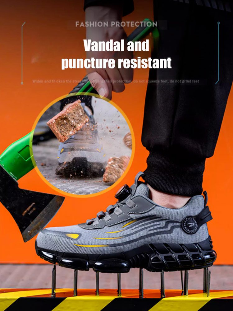 Anti-smash Anti-puncture Knob Labor Protection Shoes