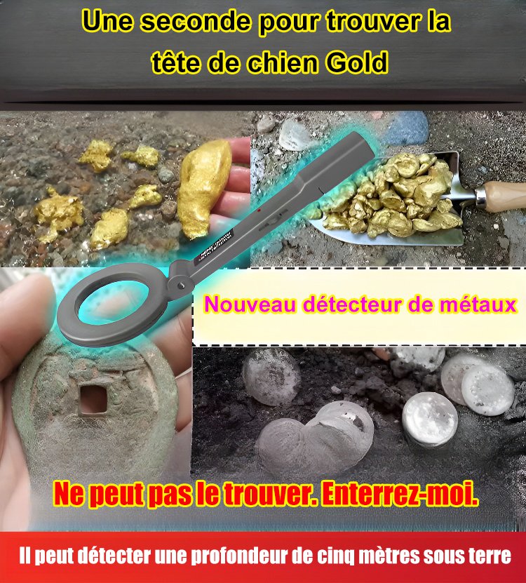 Détecteurs de métaux portatifs à haute sensibilité