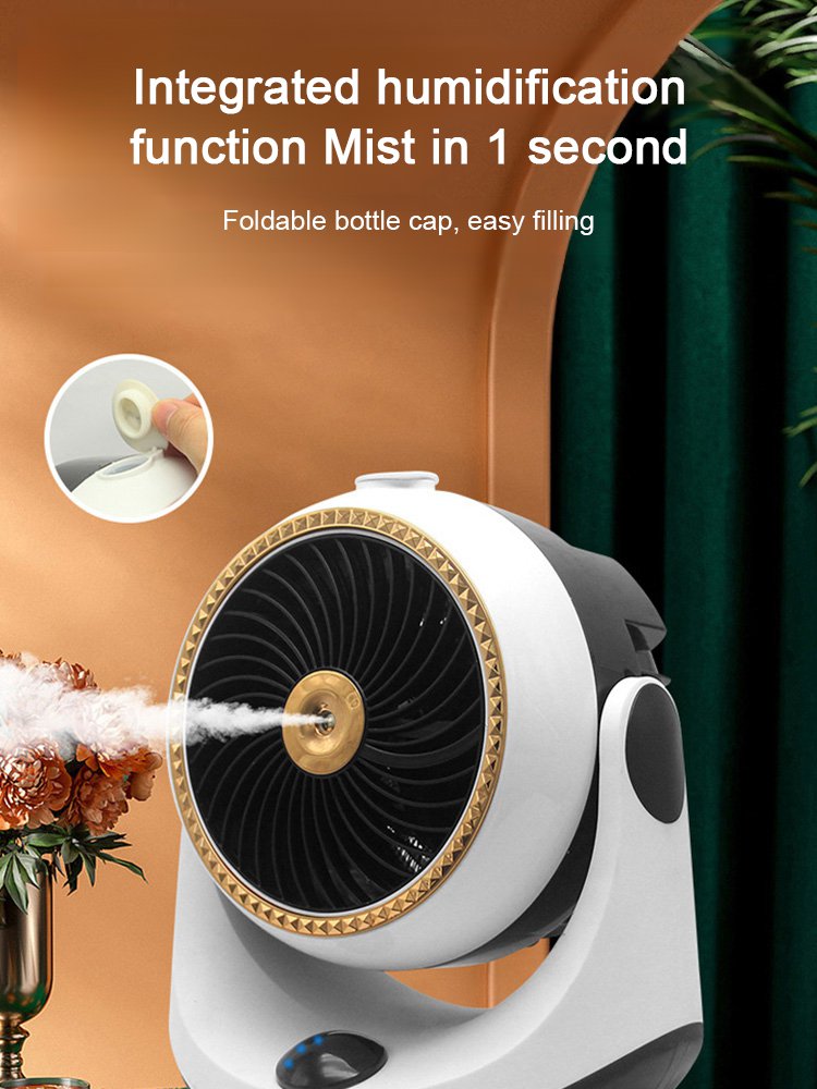 [Like a spring breeze] Silent household spray hot and cold dual-purpose air heater