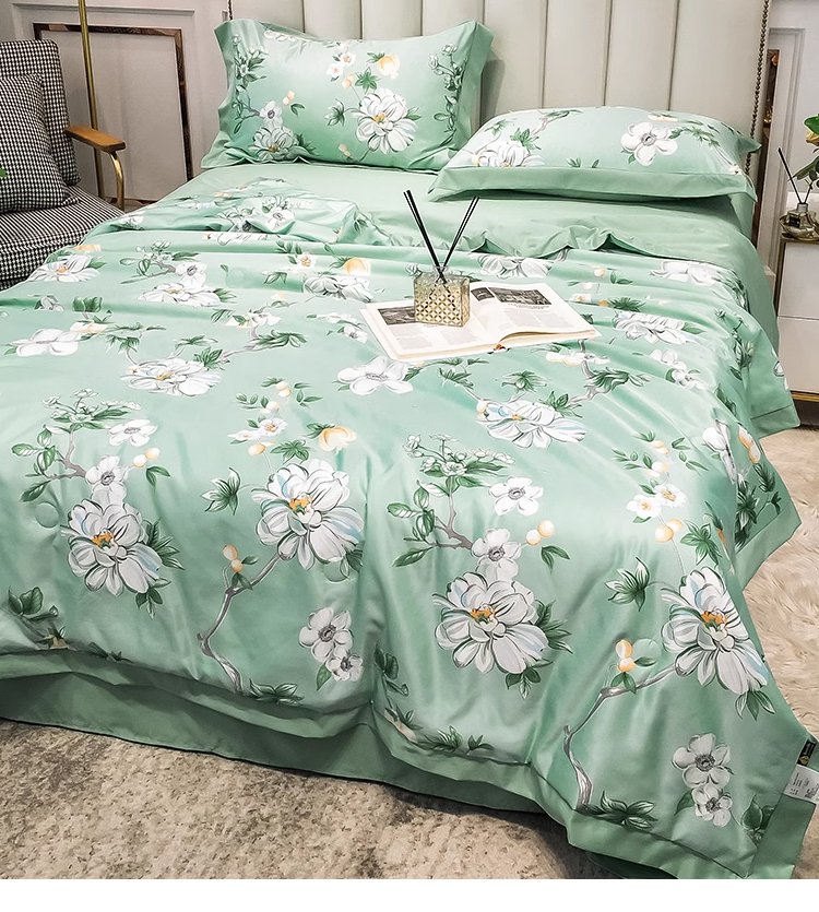 通気性に優れたテンセル布団のアップ