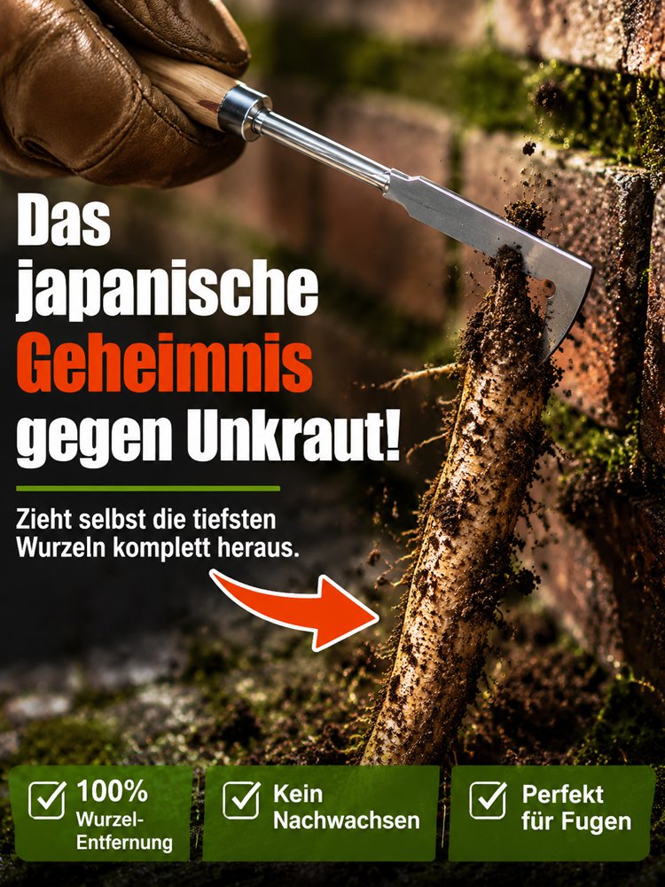Unkrautentferner mit rechtwinkligem Design für Gartenarbeit