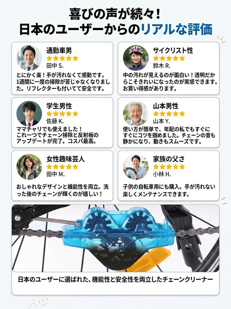 【サカタ製作所】自転車チェーンオートクリーナー