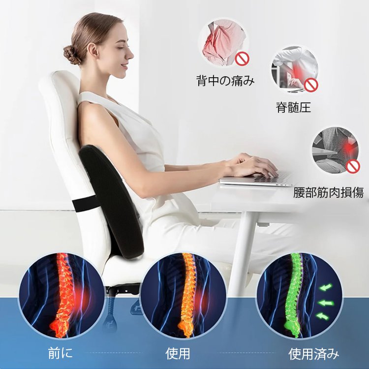 ドイツ製腰椎サポートクッション