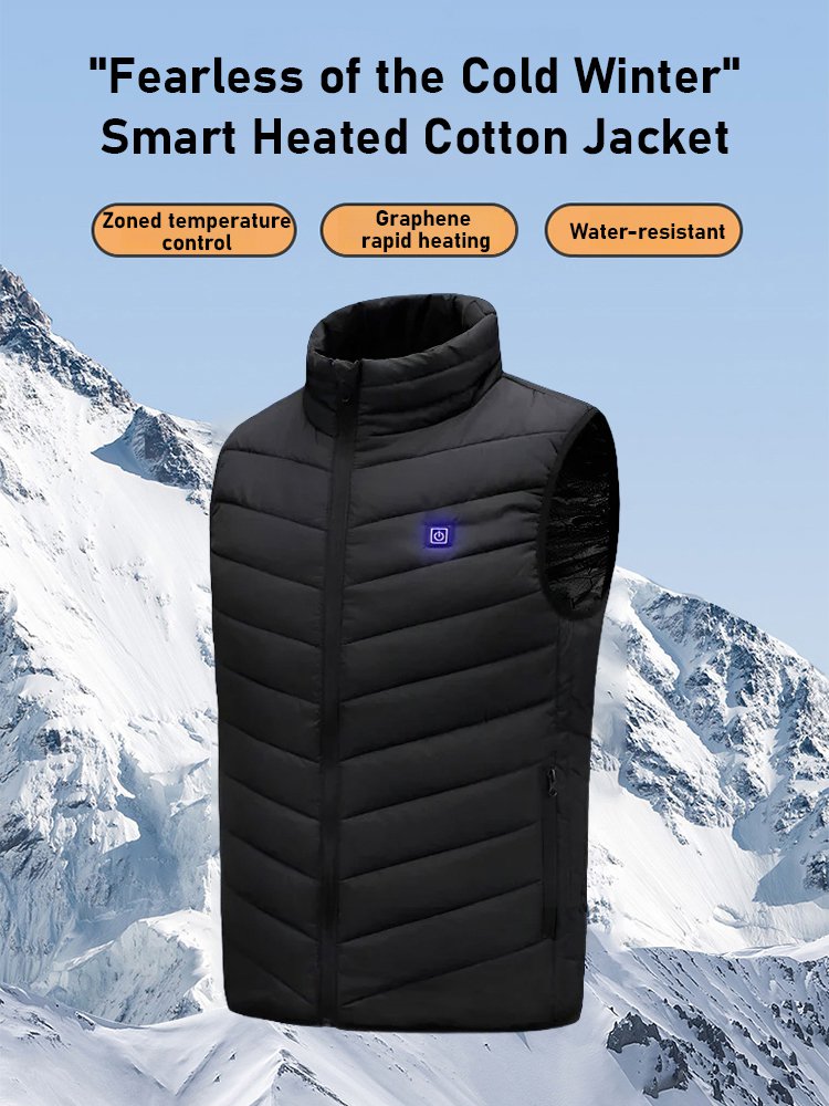 Smart heated vest, warm and comfortable.