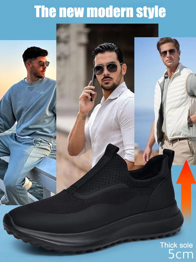 Technology deodorant soft elastic insole for men's casual shoes