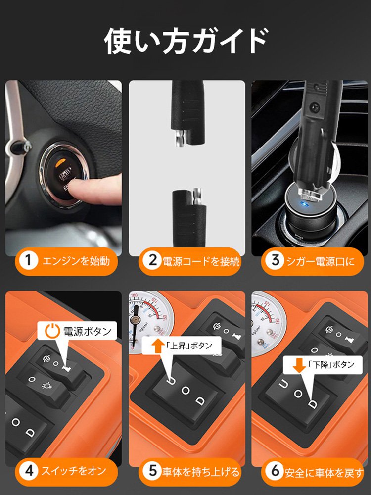 【ドイツのエンジニアによって作られました！】多機能電動油圧ジャッキ