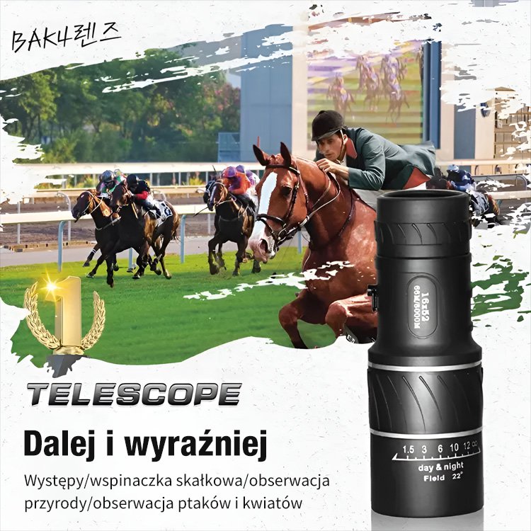Lornetka monokularowa o wysokiej rozdzielczości