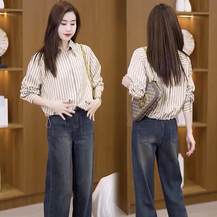 レディースストライプシャツ