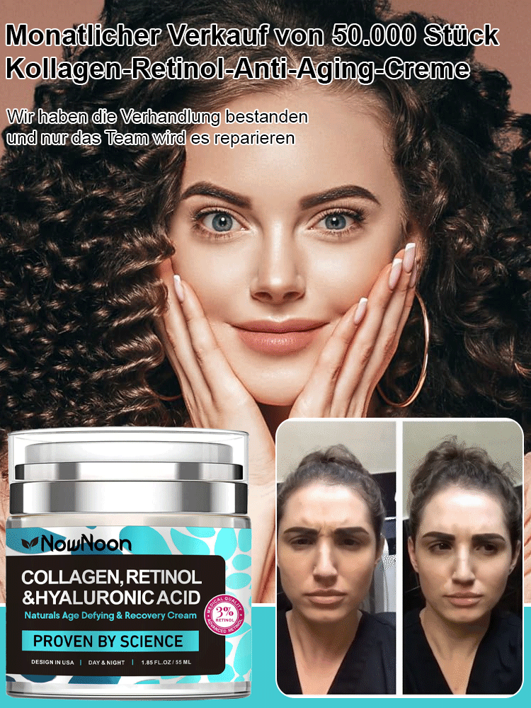 [Monatsverkauf 50.000 Stück] Kollagen-Retinol-Anti-Aging-Creme