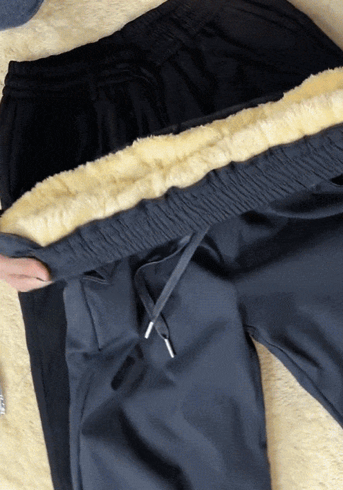 加絨加厚休閒褲