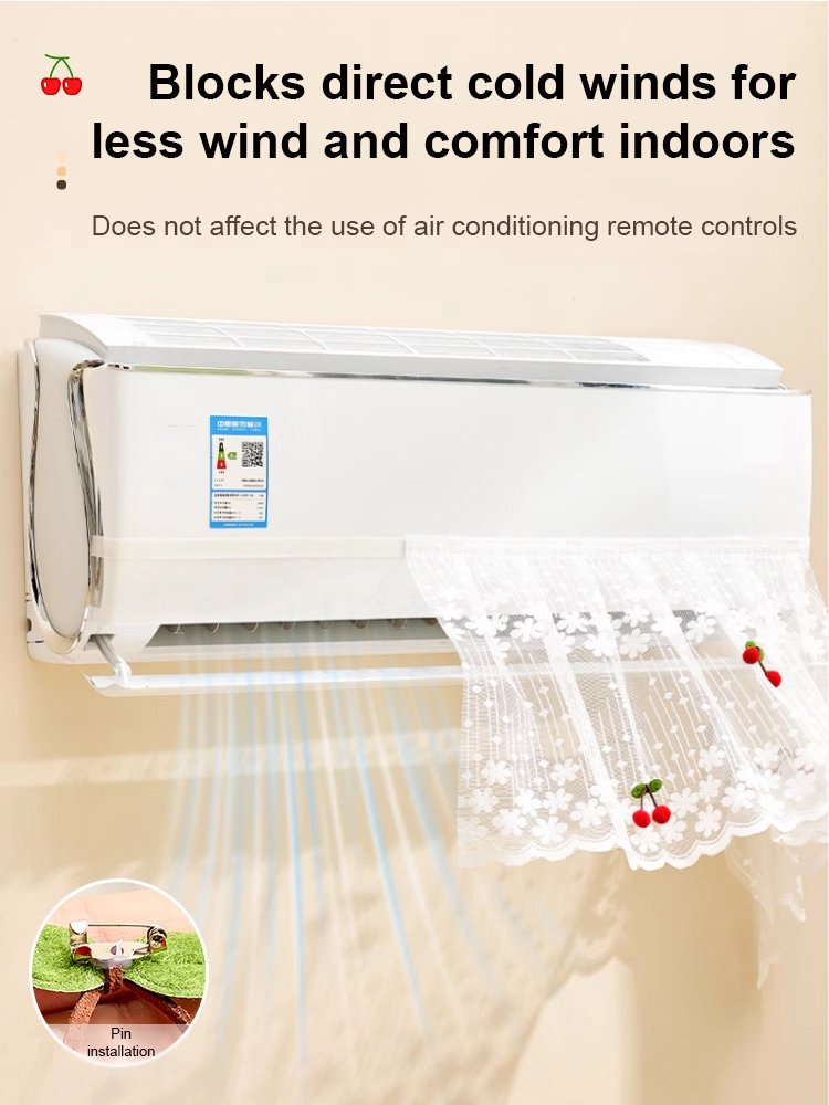 【Windless coolness】Air conditioner windscreen curtain
