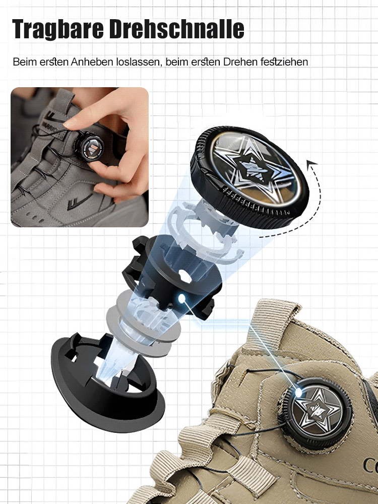 Arbeitsstiefel mit Knopf für Knopf