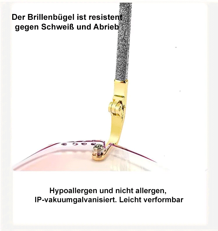 Blush Anti-Blaulicht-Brille gegen Alterssichtigkeit Vorderansicht