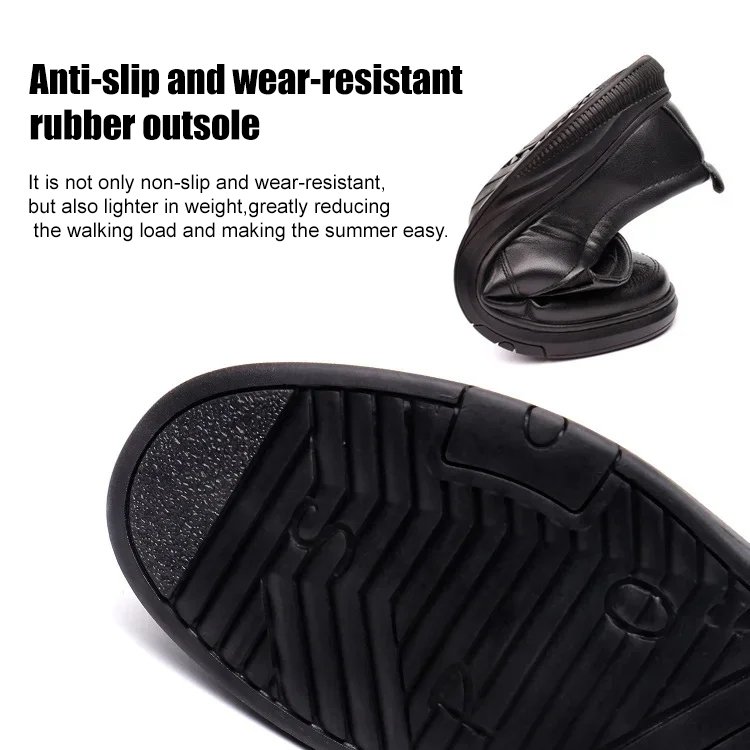 Spring men's soft sole versatile casual leather shoes