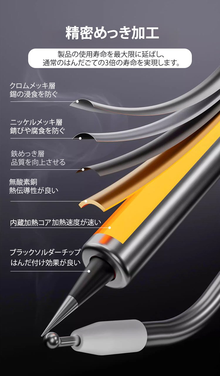 自動はんだごてによる精密なはんだ付け作業