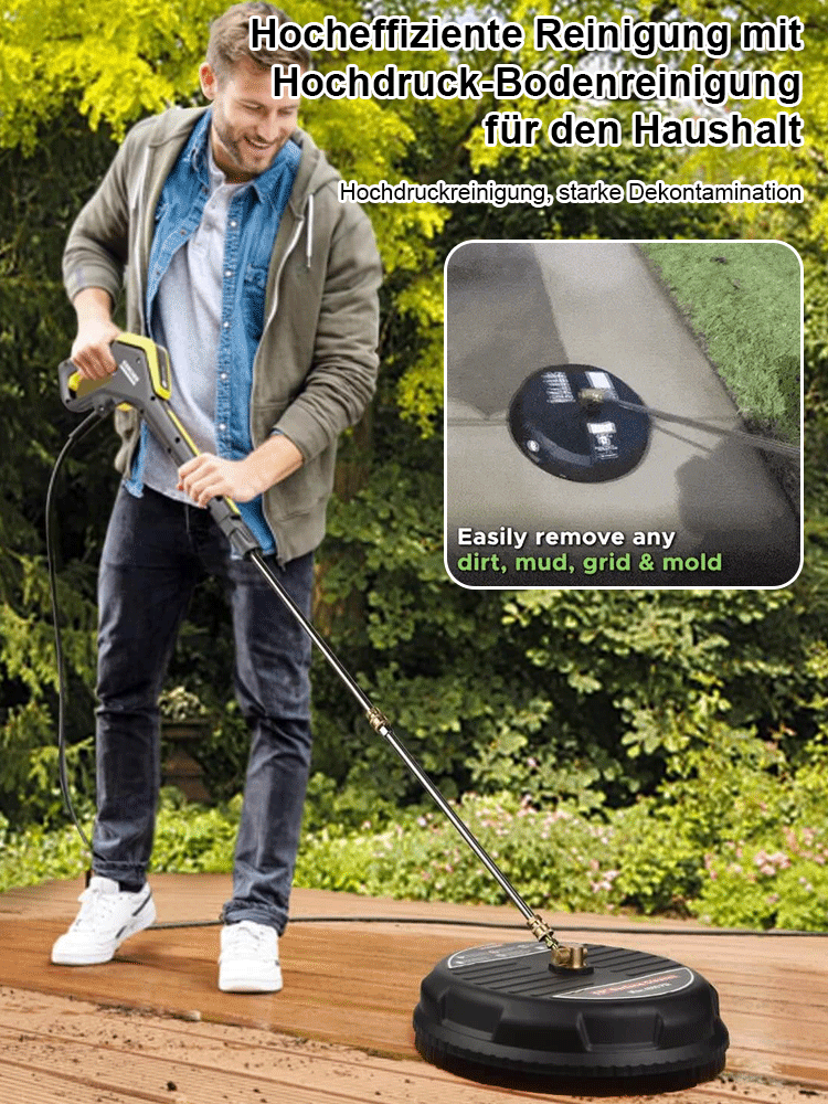 Hocheffiziente Reinigung mit Hochdruck-Bodenreinigung für den Haushalt