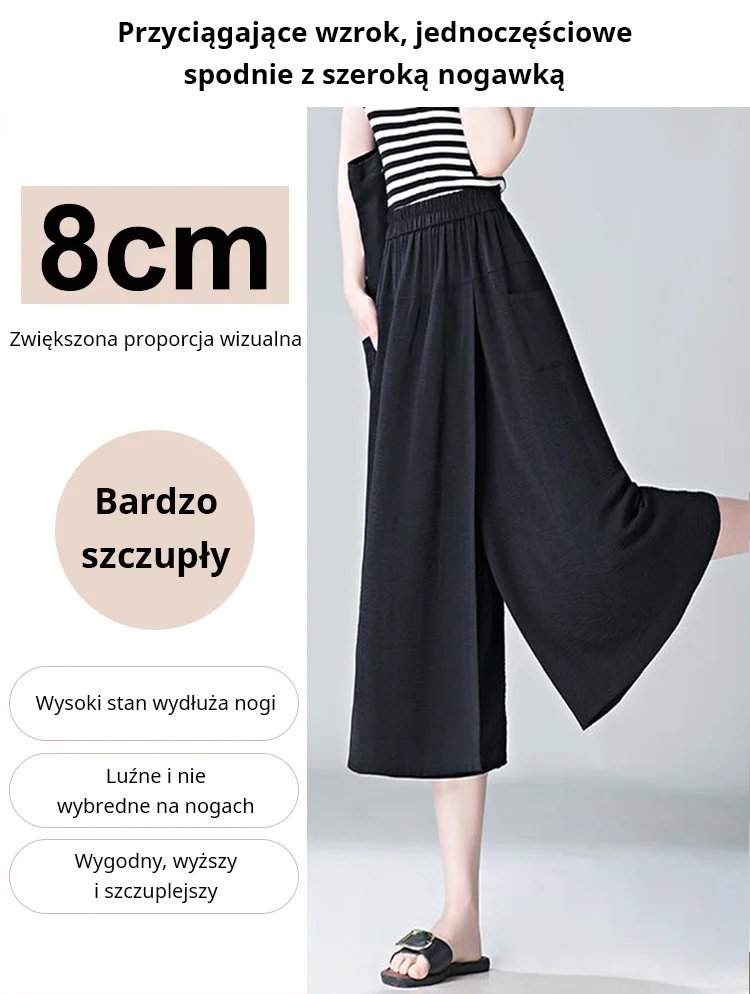 Uniwersalne, przycięte kuloty w leniwym stylu