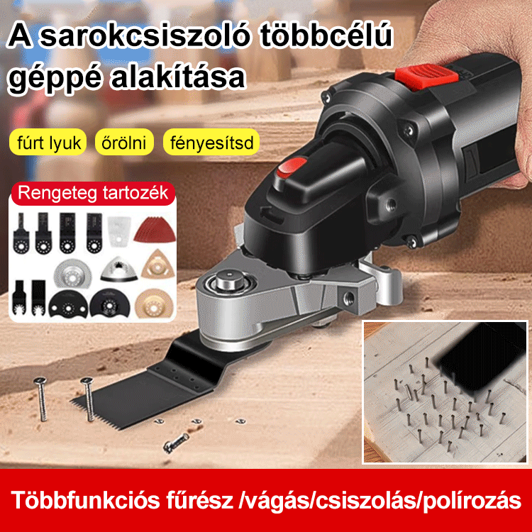 Multifunkcionális elektromos csiszoló és vágó lapát