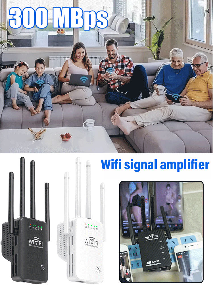 4-antenna wifi signal amplifier