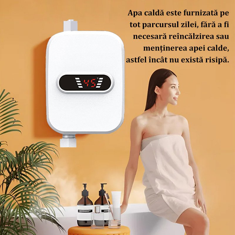 Boiler cu apă caldă instantanee și temperatură constantă