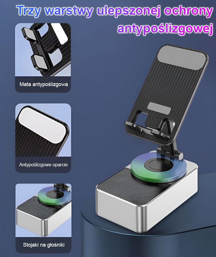 ?Gorąca wyprzedaż -50% zniżki?Głośnik Bluetooth Powerbank Uchwyt dla leniwych