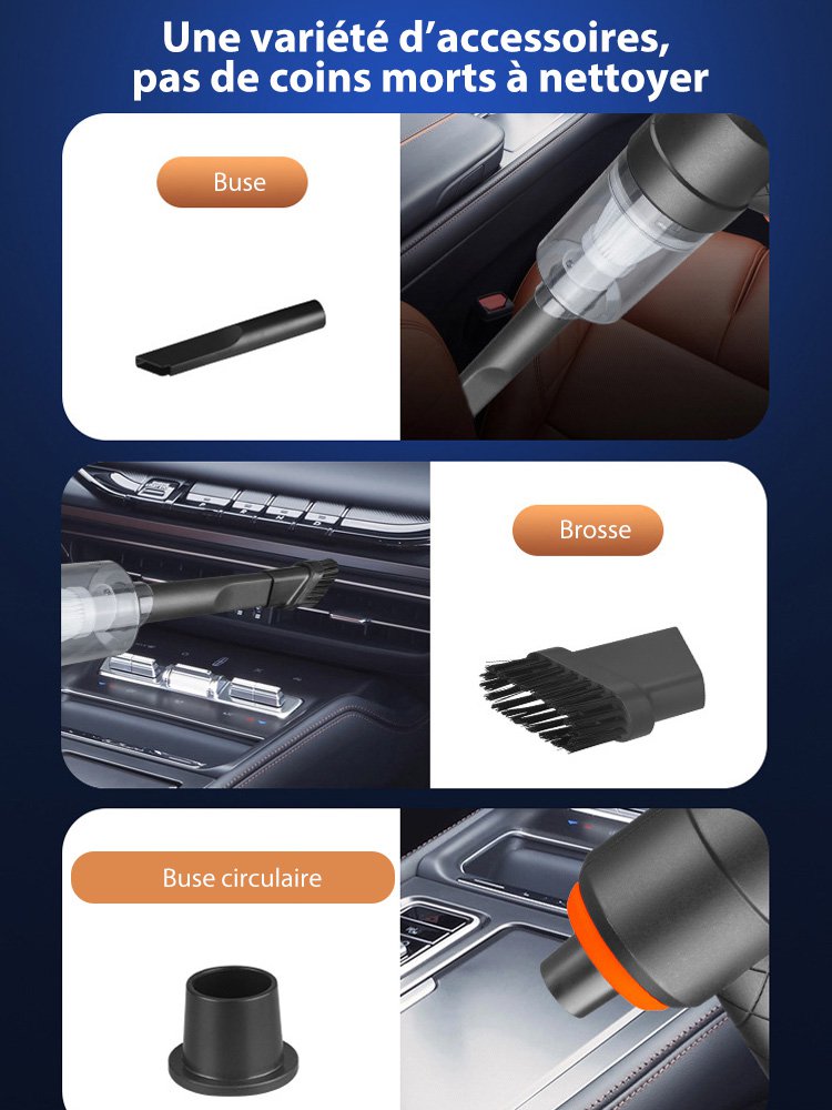 Nouvel aspirateur de voiture sans fil mini-souffleur tout-en-un