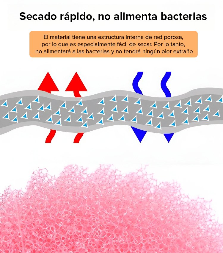 【Precio increíble】Esponja de lavar platos con textura flexible