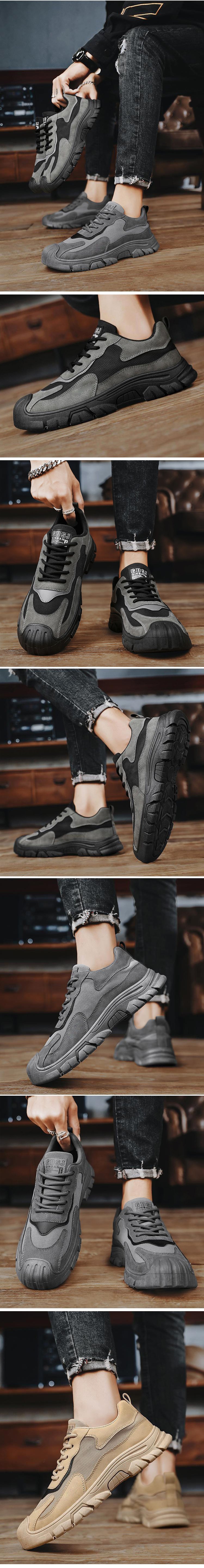 耐久性の高いメンズ本革スニーカー