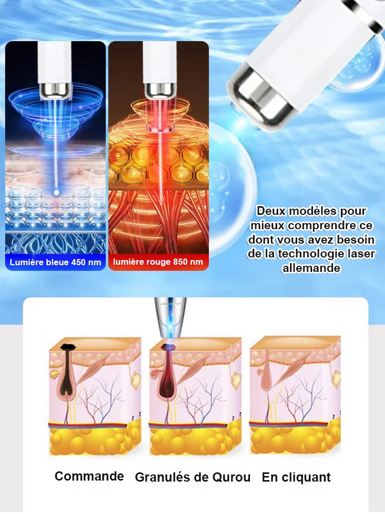 Stylo de soin portable pour la peau, nettoyant doux et lissant.