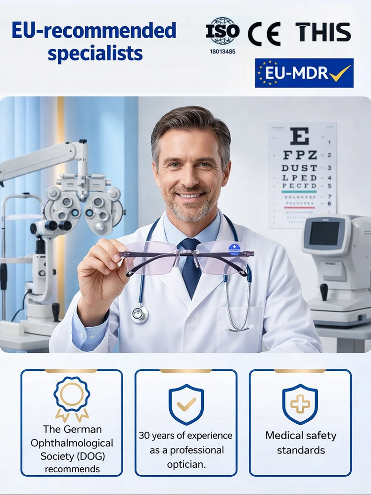 [Vision Returns to 20 Years Old] Smart Zoom Comfort Reading Glasses