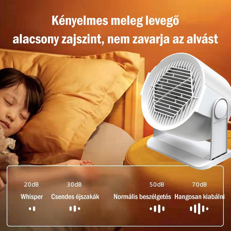 Eco energiatakarékos gyorsfűtő ventilátor, naponta csak 1 kWh! ⚡