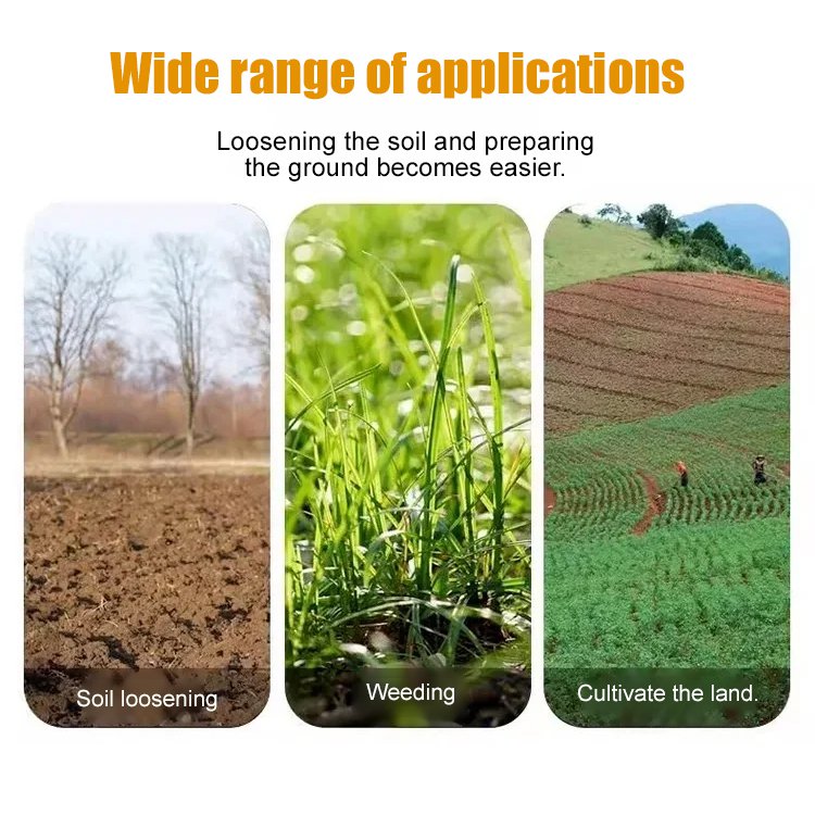 Detachable agricultural weeding manganese steel rake