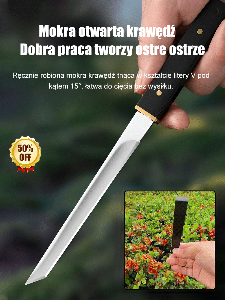Wielofunkcyjny nóż do owoców z hebanu