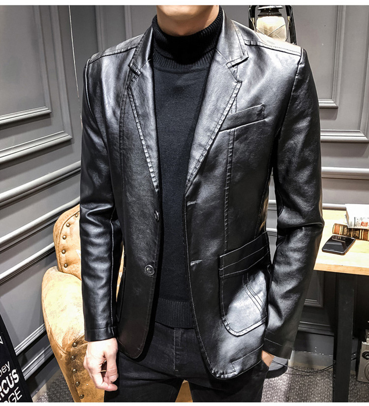 冠婚葬祭用レザージャケット 正装対応