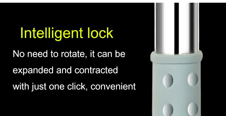 Adjustable length squeegee for reaching under furniture