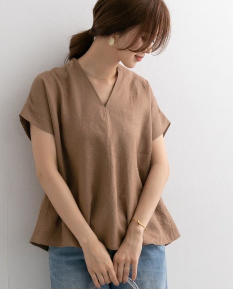 快適な夏用レディースシャツ ディテール写真