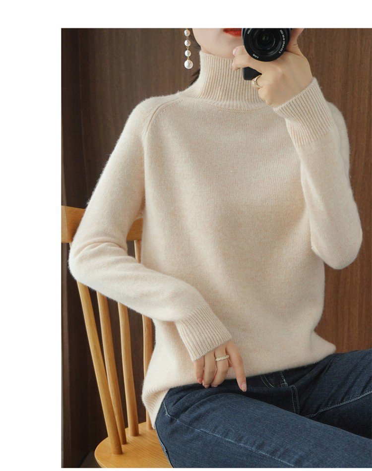 カシミヤニットの柔らかさを表現した画像