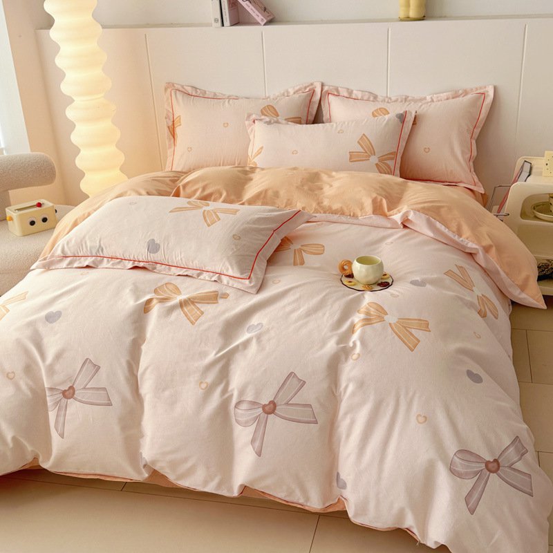 Modern Printed Cotton Four-Piece Set