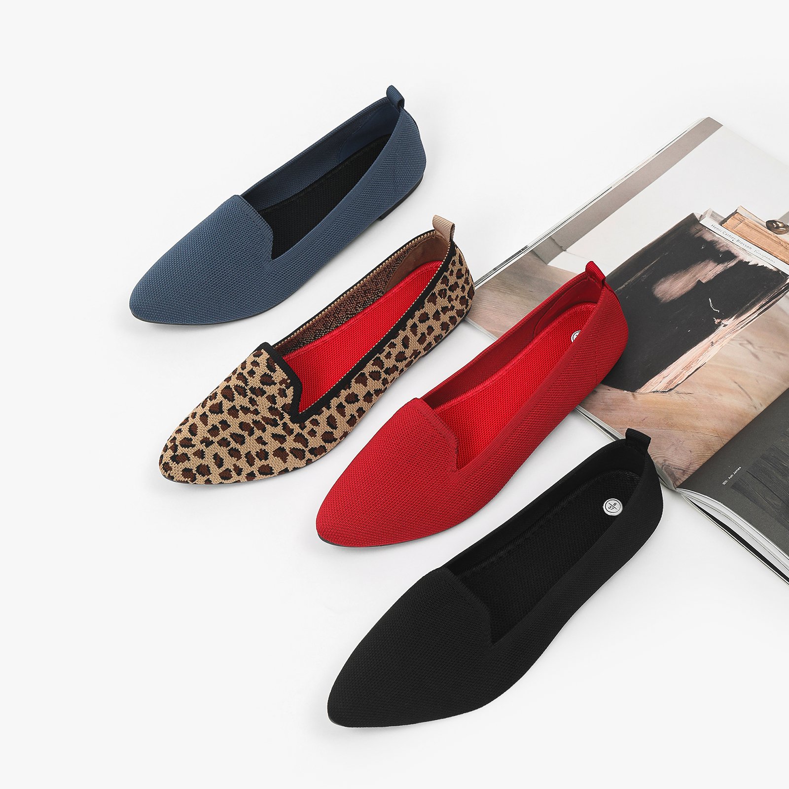 Bequeme flache Schuhe