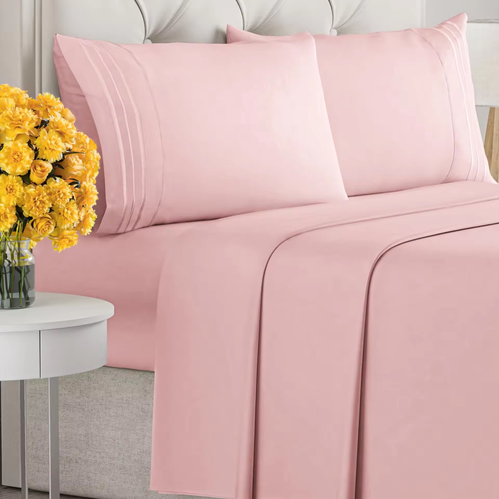 プレミアム4点ベッドシーツセット