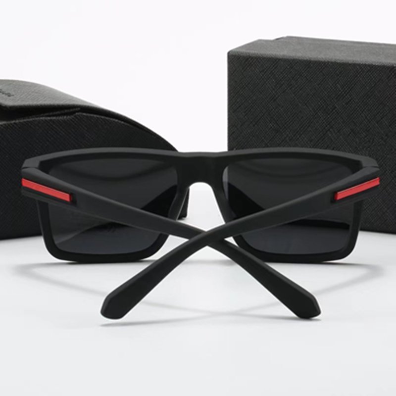 2025 New Sports Eyewear Trendy Vintage Shades Male Sunglasses Mens Luxury Designer Square Brand Pola